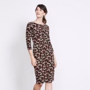 BODEN Black/White/Red Rabbit “Penny” Cotton Dress US 8L